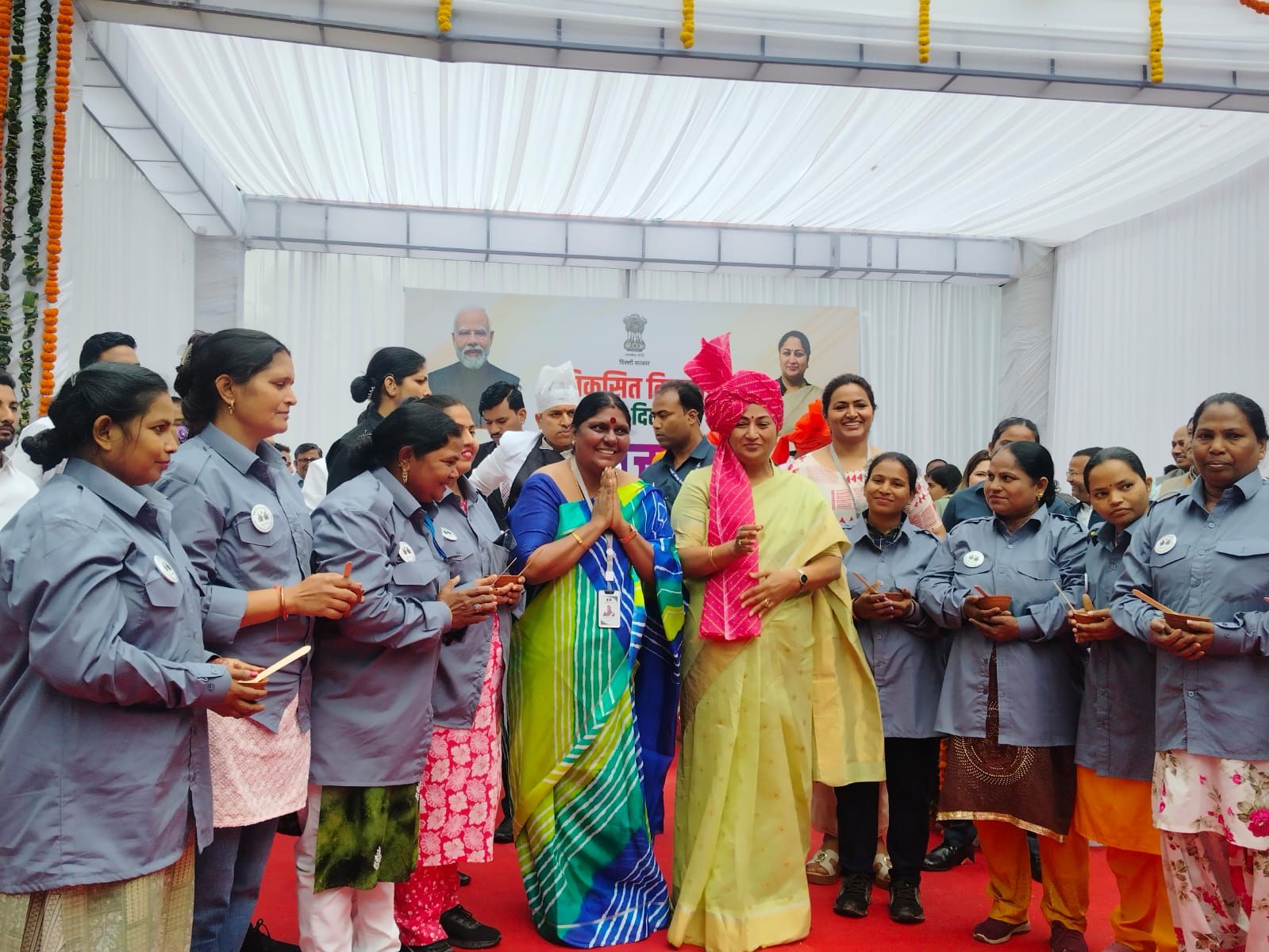 Safiena Joseph with women members at a public programme