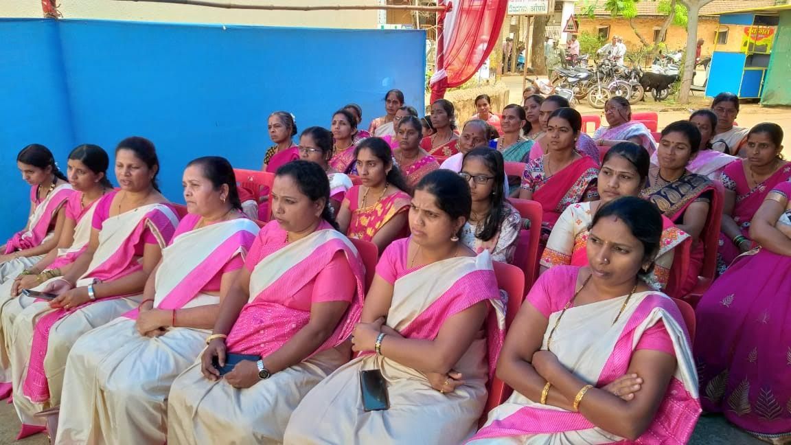 Women members of Naari Shakti at a community programme