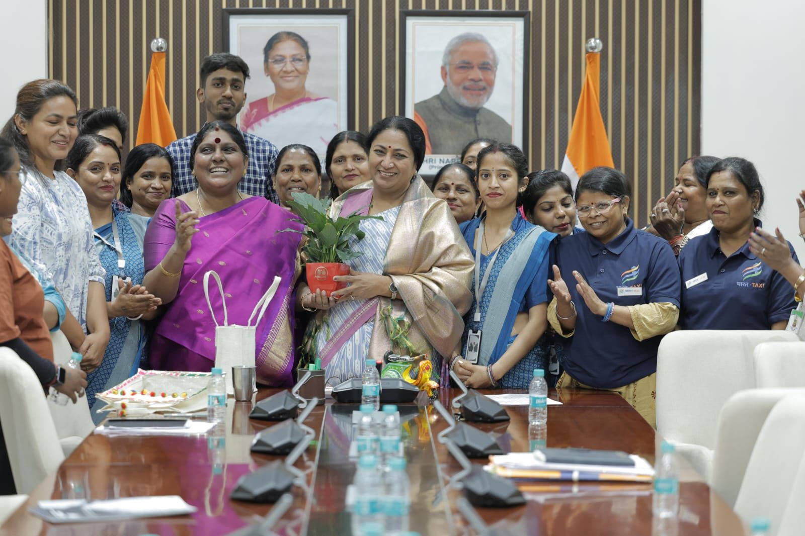 Safiena Joseph celebrating with women members of Naari Shakti
