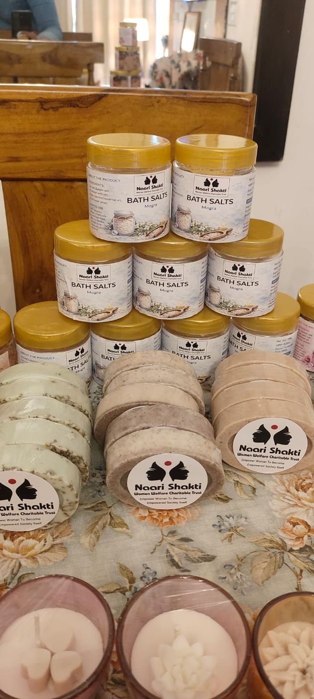 Handmade products carrying the Naari Shakti label